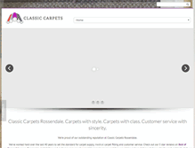Tablet Screenshot of classic-carpets.co.uk